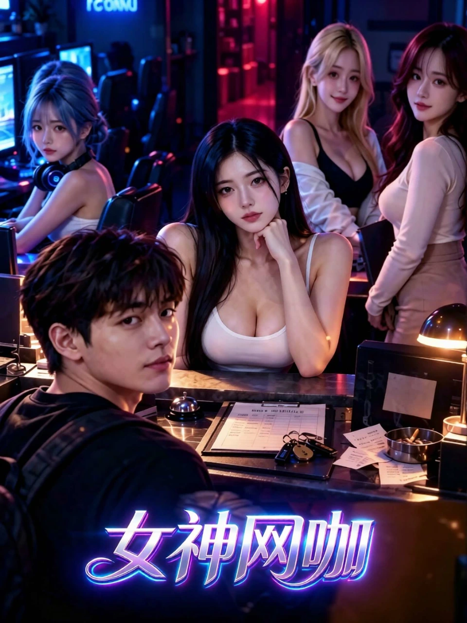 女神网咖封面背景