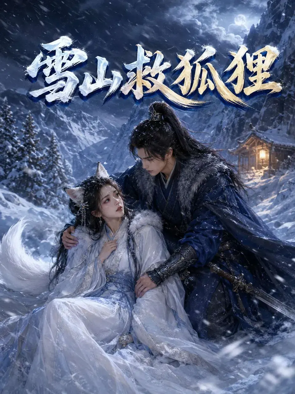 雪山救狐狸封面背景